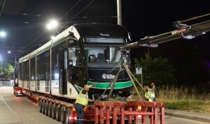 8’inci tramvay konforlu ulaşım ailesine katıldı