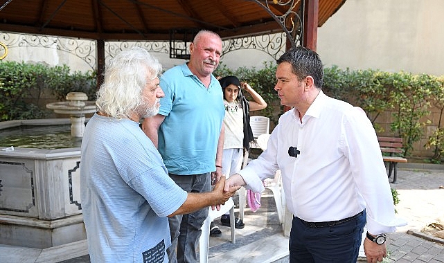Başkan Erkan Aydın Küçükbalıklı’da vatandaşla buluştu