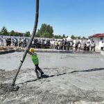 Sıcak Çermik’te kadın ve erkek havuzlar için ilk beton atıldı