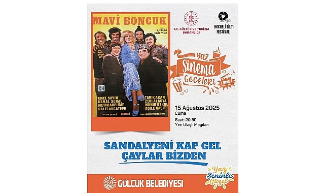 Gölcük’te Yaz Sinema Geceleri “Mavi Boncuk” ile Devam Edecek