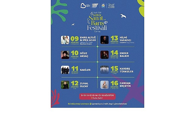 Gömeç’te 4. Zeytin Dalı Kültür, Sanat ve Barış Festivali Başlıyor