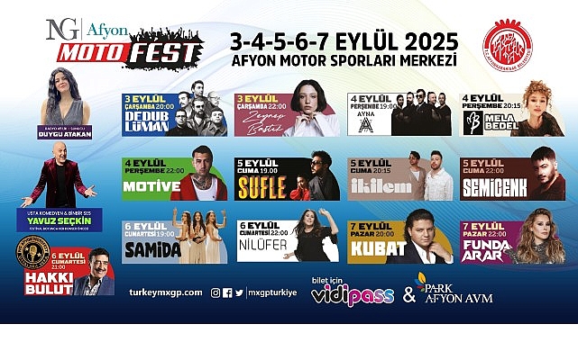 NG Afyon Motofest’te Müzik, Şov ve Eğlence Bir Arada