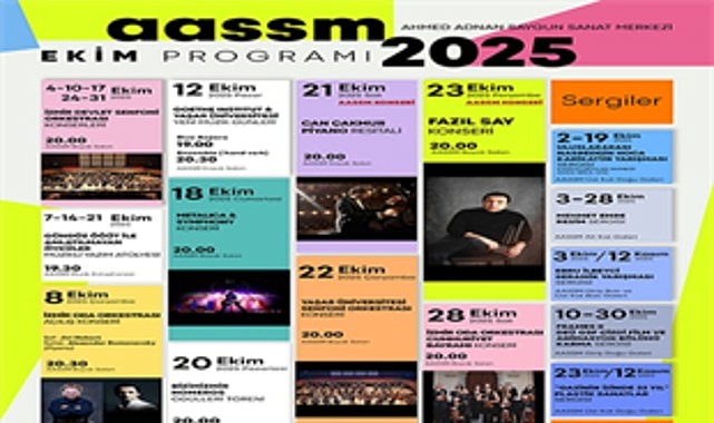 AASSM’de ekim ayı sanatla geçecek