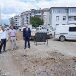 Başkan Deveciler Pazarbşı Caddesi’nde İncelemelerde Bulundu