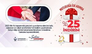 Belediyeden Yeni Evleneceklere Jest