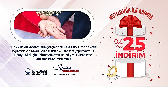 Belediyeden Yeni Evleneceklere Jest