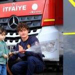 Lokomotifin miniklerinden itfaiye ziyareti