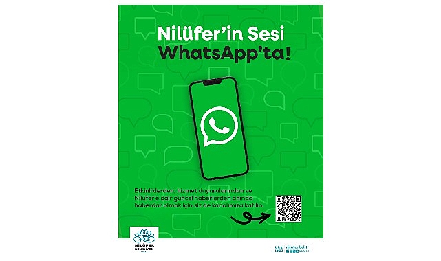 Nilüfer Belediyesi WhatsApp kanalı yayında