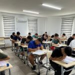 Öğrenciler seviye tespit sınavına girdi