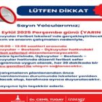 Perşembe günü feribot seferlerine üç saatlik ara