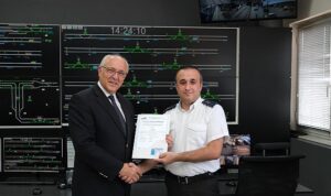 Antalya raylı sistem kontrolörleri uluslararası sertifika aldı