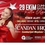 Antalyalılar Cumhuriyet’in 102. Yılını Candan Erçetin ile kutlayacak