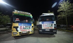 Büyükşehir’in ilk yardım tırları Gazze’ye yola çıktı