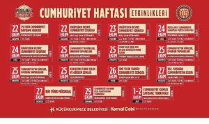 Cumhuriyet’in 102. Yılı Küçükçekmece’de Bir Dizi Etkinlikle Kutlanacak