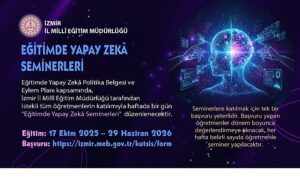 İzmir’de “Eğitimde Yapay Zekâ Seminerleri” Başlıyor