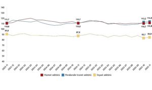 Hizmet, Perakende Ticaret ve İnşaat Güven Endeksleri, Kasım 2025
