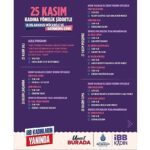 İBB’den 25 Kasım İçin 242 Etkinlik: “Kadınların Yanındayız”