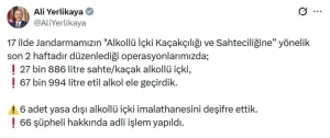 17 ilde kaçak içki operasyonu; 66 şüpheliye işlem yapıldı