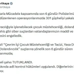 55 ilde siber suç operasyonları; 50 şüpheli tutuklandı