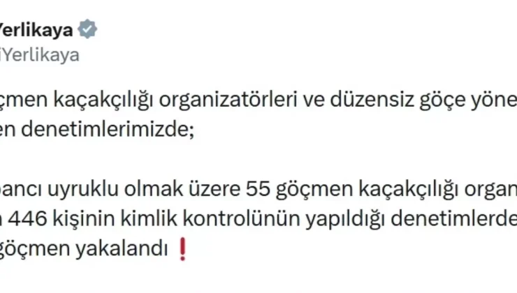 81 ilde 972 düzensiz göçmen yakalandı