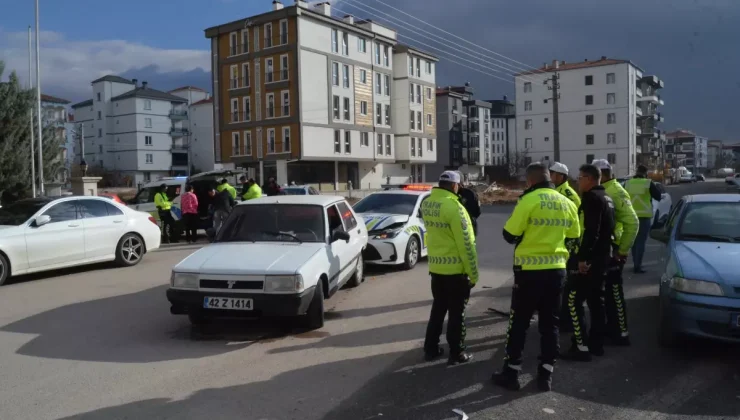 Aksaray’da polisten kaçan sürücü kaza sonrası yakalandı