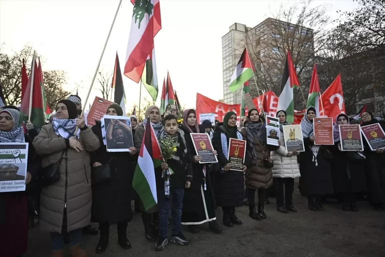 Almanya’da Filistin’e destek gösterisi düzenlendi