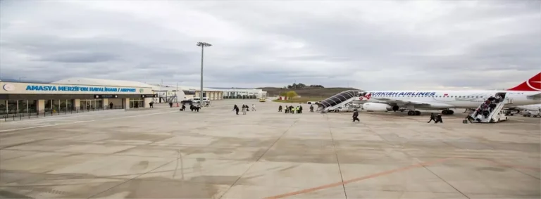 Amasya Merzifon Havalimanı Kasım ayında 14 bin 74 yolcuya hizmet verdi