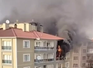 Ankara’da bir apartman dairesinde çıkan yangın endişe yarattı