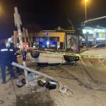 Ankara’da otomobil motosiklete çarptı: 4 yaralı