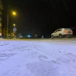 Ardahan merkezinde kar yağışı etkili oldu