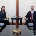 Bakan Fidan, BM Kıbrıs Temsilcisi Cuellar ile bir araya geldi