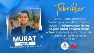 Başkan Arı, Kapadokya’dan TGA Yönetim Kuruluna Seçilen Yavuz’u Kutladı