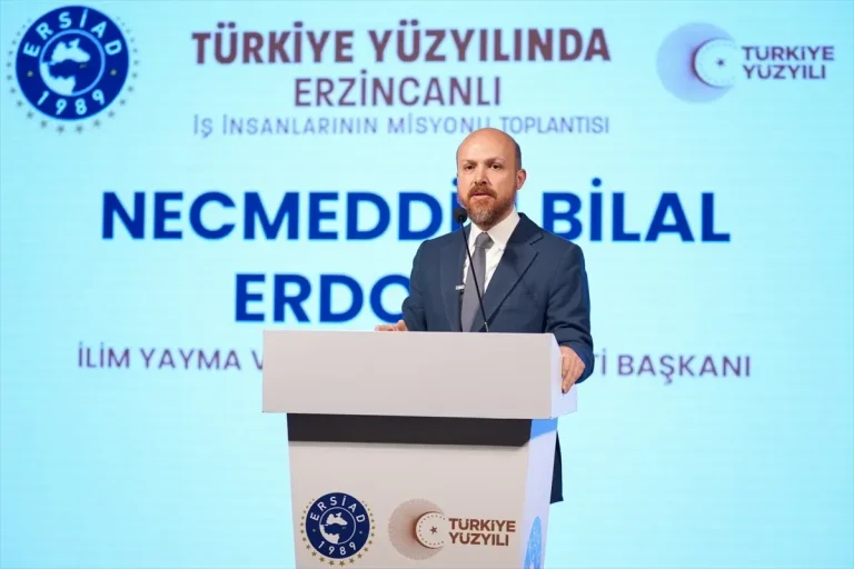 Bilal Erdoğan “Türkiye Yüzyılında Erzincanlı İş İnsanlarının Misyonu” programında konuştu Açıklaması