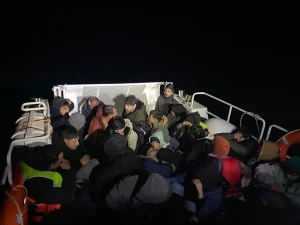 Bodrum açıklarında 39 düzensiz göçmen yakalandı