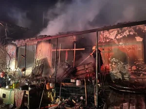 Edirne’de çiftlik yangınında maddi hasar meydana geldi