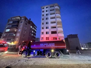 Edirne’de inşaatın 9. katında çıkan yangın söndürüldü