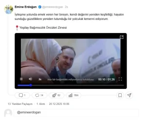 Emine Erdoğan’dan ‘Bağımsızlık Öncüleri Zirvesi’ paylaşımı