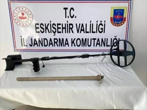 Eskişehir’de izinsiz kazı yapan bir şüpheli yakalandı
