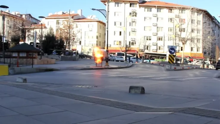 Fünyeyle patlatılan poşetten ayakkabı kutusu çıktı