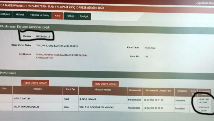 Görevden uzaklaştırılan Yalova İl Göç İdaresi Müdürünün ‘usulsüz mülakat’ mesajları ortaya çıktı