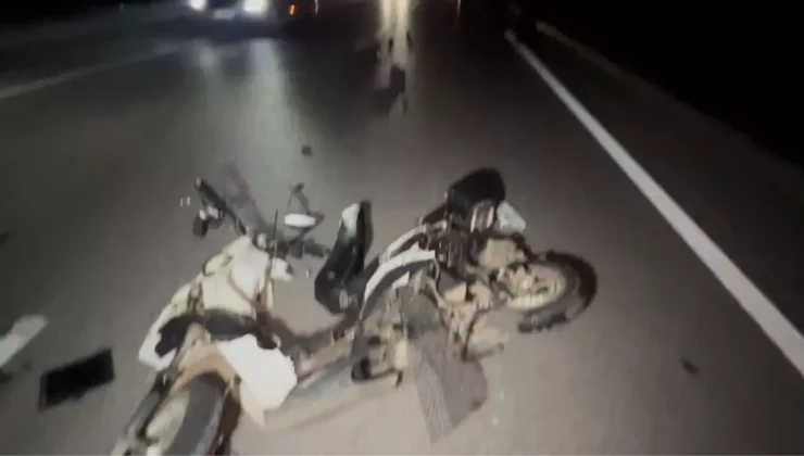 Hafif ticari araçla çarpışan elektrikli motosikletin sürücüsü öldü