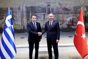 İçişleri Bakanı Yerlikaya, Yunanistan Vatandaşı Koruma Bakanı Chrisochoidis ile görüştü Açıklaması