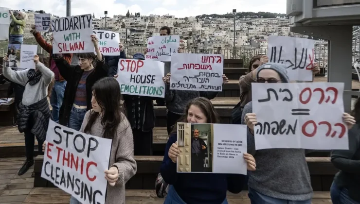 İsrail’in, Doğu Kudüs’ün Silvan beldesinde Filistinlileri zorla yerinden etmesi protesto edildi