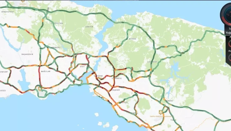 İstanbul’da trafik yoğunluğu