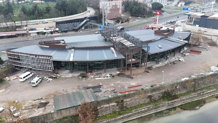 Karabük’te otobüs terminalinde yenileme çalışmaları sürüyor