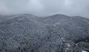 Karabük’ün Yüksek Kesimleri Karla Kaplandı