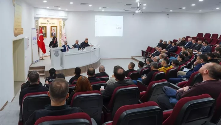 Karaman’da İl Afet Risk Azaltma Planı değerlendirme toplantısı yapıldı