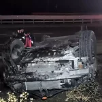 Kırıkkale’de devrilen otomobildeki 3 kişi yaralandı