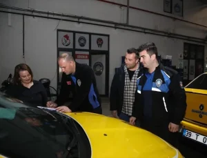 Kırklareli’nde taksiler denetlendi