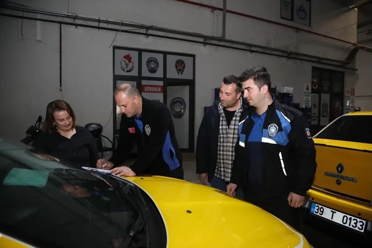 Kırklareli’nde taksiler denetlendi